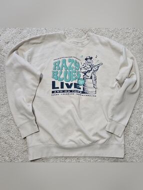 Oskar Blues Hazy Blues Live Juicy IPA Sweatshirt Size XL